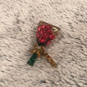 JUICY COUTURE PINK ROSES BOUQUET CHARM